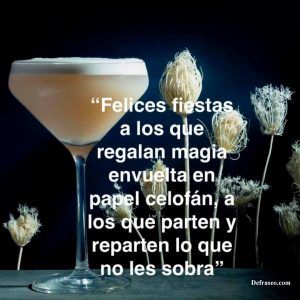 Felices Fiestas a los que regalan magia envuelta en papel celofán, a los que parten y reparten lo que no les sobra.