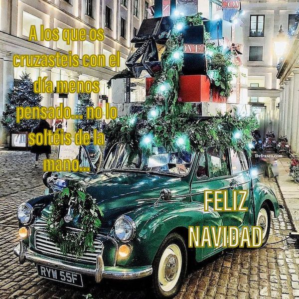A los que os cruzasteis con el día menos pensado... no lo soltéis de la mano. Feliz Navidad.