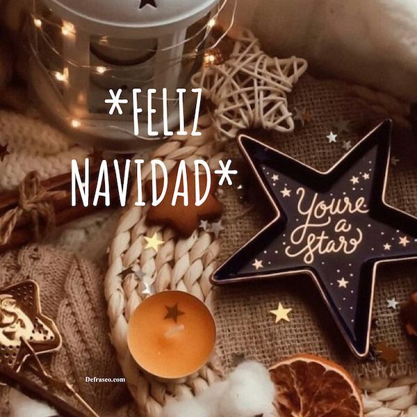 Feliz Navidad. You're a star.