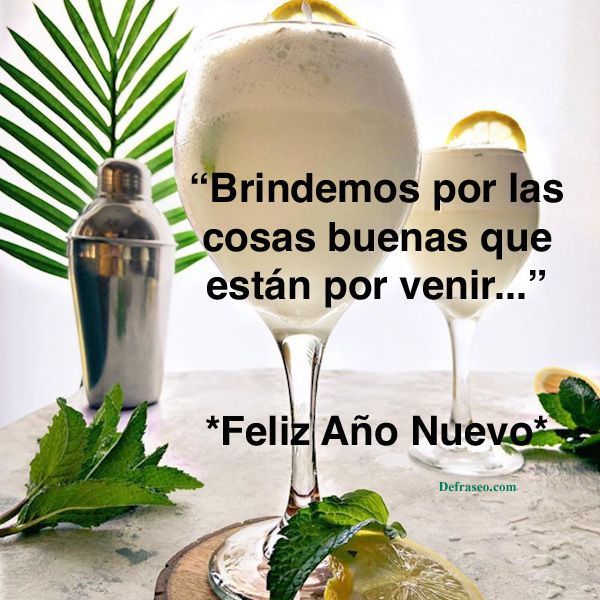 Brindemos por las cosas buenas que están por venir... Feliz año nuevo.